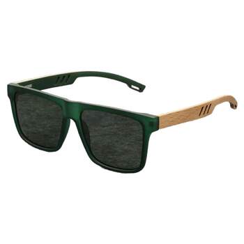 Retro imitation bamboo polarized anti-uv men's sunglasses