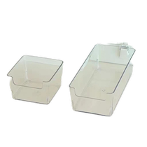 ins mini storage box unprinted style acrylic transparent desktop storage box simple transparent storage box desktop plastic sundries student dormitory cosmetics stationery organizer desk box