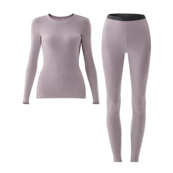 Banana inner hot leather 3 series men and women's warm set plus fleece