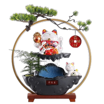 Opening gifts lucky cat ornaments automatic beckons at the front desk living room office circulating water decorations