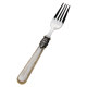 304 stainless steel vintage baroque embossed / brown imitation shell handle / French knife and fork spoon dessert spoon fork set