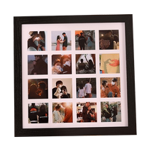 diy customized nine-nine grid photo frame washed photos made into commemorative album birthday couple gift hanging wall wedding photo frame