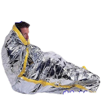 Outdoor emergency lifesaving emergency sleeping bag insulation tent outdoor survival blanket disaster doomsday survival emergency blanket equipment