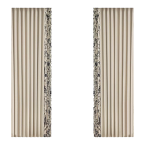French retro cream style curtains bedroom blackout 2024 new living room high-end romantic printed hook-type cloth