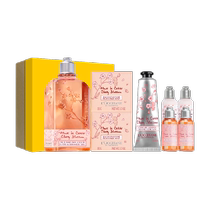 (Customized gift box) LOccitane Sakura gift box shower gel body lotion family size gift for girlfriend