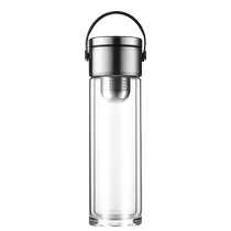 (Self-operated) ENO British double-layer insulated glass water cup high-end mens portable tea and water separation tea cup