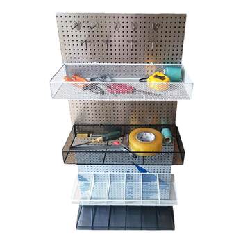 Stainless steel hole board kitchen hanging board shelf display rack