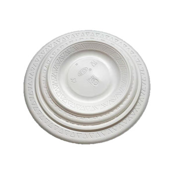 Disposable plastic round household dining utensils fruit tray