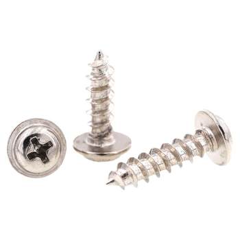 Nickel-plated round-head cross tapping screw