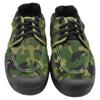 愚公乐解放鞋男民工地耐磨军训球鞋劳动防滑保胶女迷彩鞋通用低帮