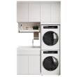 All-aluminum honeycomb aluminum balcony wash basin laundry cabinet combination
