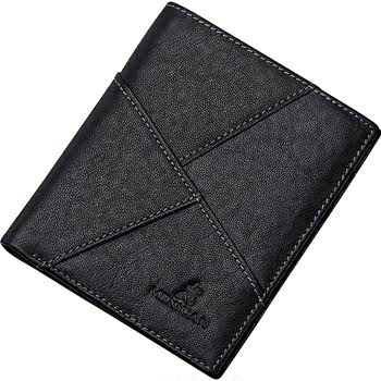Scarecrow Men's Wallet Short Leather Authentic High-end 2024 New Trendy First Layer Cowhide Wallet Wallet