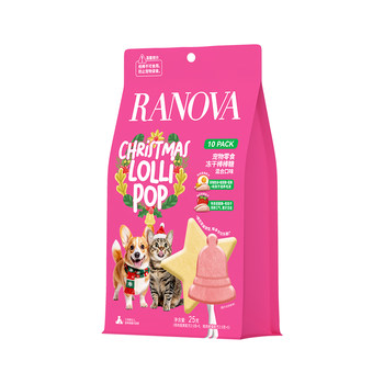 Lonnuo pet snacks freeze-dried lollipops mixed flavors 25g christmas limited lollipops 10 pieces