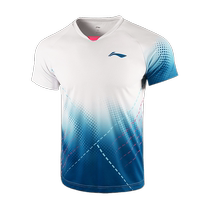 Li Ning badminton uniform suit for women and men playing short-sleeved table tennis sports air volleyball competition uniform professional