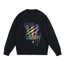 SUAMOMENT scratched claw ເລືອດຫຼາຍ sweater ຫນາ sweater sweater ວ່າງຄູ່ sweater ຍີ່ຫໍ້ຄົນອັບເດດ: ລະດັບຊາດຊັ້ນນໍາ