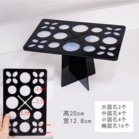 Черный, 26 отверстий, сушилка для кистей для макияжа