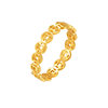 Ming brand jewelry t5G gold rich Bing money slam ring pure gold hollow copper coin solid mouth finger ring AFM0401