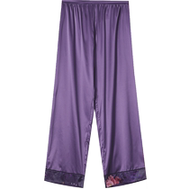 Embry Womens Counter New Product Mid-waist Home Pants Thin Chinese Fashion Trousers Loose Pajama Pants EL00506