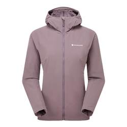 여성을위한 Khamsin 소프트 쉘 자켓 Montane Fleece 후드 탄성 마모 재킷 산 야외 리그 태 태도