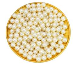 imitation pearl loose beads ຂະຫນາດນ້ອຍ beads ມີຮູສີຂາວ diy beads ແສ່ວດ້ວຍມືເຮັດໃຫ້ເຄື່ອງປະດັບອຸປະກອນການຫຸ້ມຫໍ່