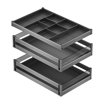 Four-season muge aluminum alloy drawer-type pull basket