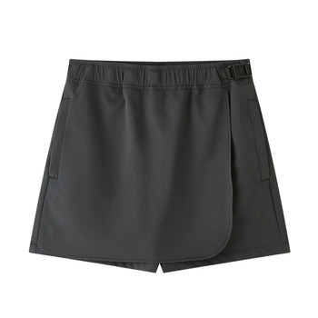 Cloudspace light step skirts lightweight sporty tennis skirts dark gray elastic waist shorts bottoms for women