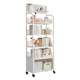 Bookshelf-type integrated floor-standing storage rack against the wall removable multi-functional kitchen bathroom storage decorative storage shelf