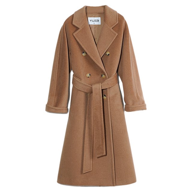 Yuerong 101801 cashmere coat with lining