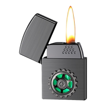 Chinese Valentines Day gift black technology voice-controlled inflatable lighter high-end charging windproof Internet celebrity mens customized gift for boyfriend trend