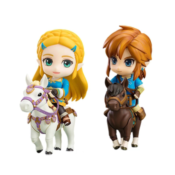 The legend of zelda: breath of the wild princess game figure q version nendoroid link doll movable model ornament