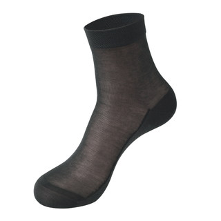 恒源祥男士丝袜夏季薄款纯棉防臭中筒丝光棉男短袜夏天商务袜子男