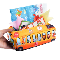 Baby tissue box toy that can be chewed and cannot be torn apart for 6 months baby 0-1 year old tissue box with tear-off tissue 2430