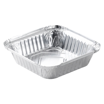 Square tinfoil box air fryer special paper plate aluminum foil barbecue box large disposable household tinfoil bowl 1622