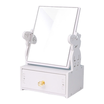 ins style dressing table mirror internet celebrity makeup mirror female with storage box student dormitory desktop desktop home small