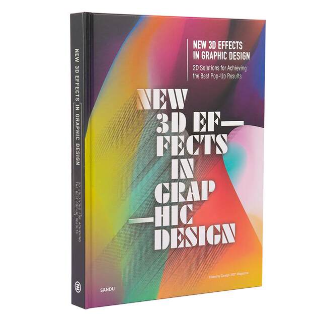Spot on paper 3D visual art three-dimensional flat brand image layout poster graphic advertising logo design tutorial book New 3D Effects in Graphic Design