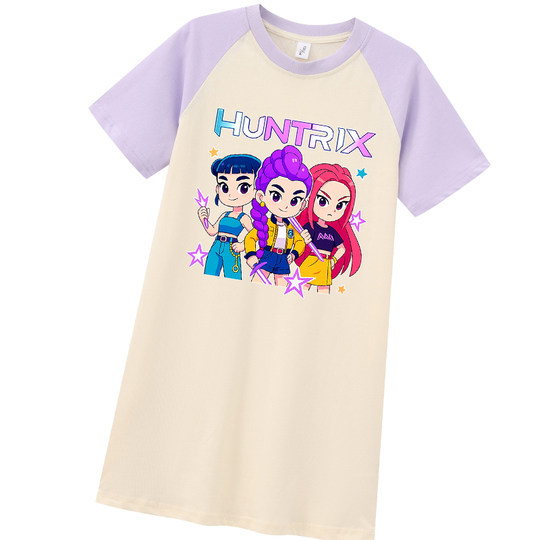 kpop猎魔女团儿童睡衣服 kpop demon hunters家居裙 猎魔女团睡裙