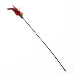 Funny Cat Stick Cat Toy Bite-resistant Long Rod Kitten Fighting Cat Stick Feather Bell Cat Supplies ຄວາມສຸກຂອງຕົນເອງ ແລະຄວາມເບື່ອໜ່າຍສິ່ງປະດິດບັນເທົາທຸກ