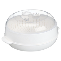 Camellia steamer microwave oven special small household microwave large and small bowl plastic heating vessel steamed bun bowl with lid