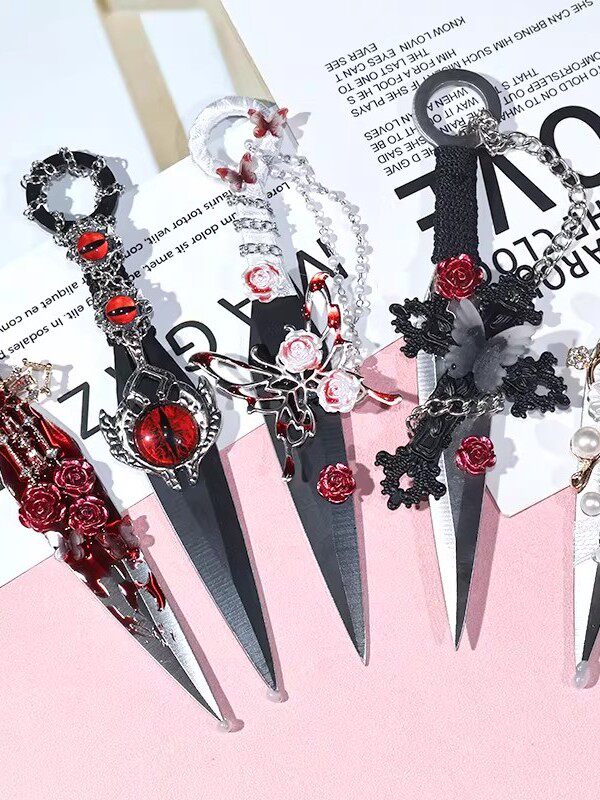 New Vintage Gothic Style Butterfly Wings ins Handmade Utility Knife Unboxing Decoration