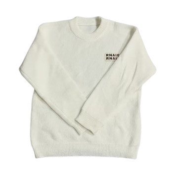 Men's pullover round neck solid color knitted sweater Men's pullover round neck solid color knitted sweater