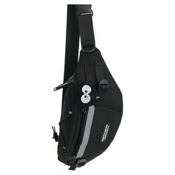 ins Casual Versatile Crossbody Bag for Men, Unisex Chest Bag for Women, Japanese Style Sports Cycling Travel Workwear Waist Bag Trendy