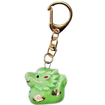 (Self-operated) Japanese Pharmacist Kiln Dragon Pendant Year of the Dragon Creative Gift Ceramic Hand-painted Qinglong Mobile Phone Car Mount