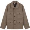 Tommy men's wool-blend lapel coat coat