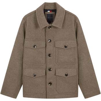 Tommy men's wool-blend lapel coat coat