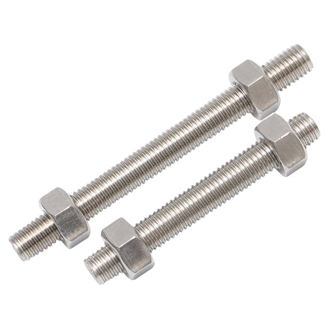 304 stainless steel full thread screw nut set