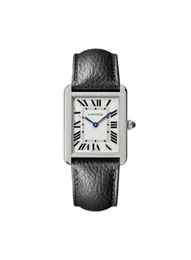 9.5新Cartier/卡地亚坦克系列石英机芯男女同款白色盘手表送礼物