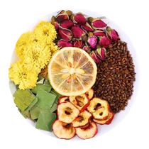 Lemon hawthorn lotus leaf tea scrape off grease tea slim belly and nourish the skin lemon slices soaked in water and drink health-preserving scented tea