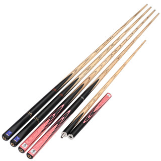 奥秘台球杆小头悟空紫霞2代粉色球杆通杆中式黑8球杆斯诺克桌球杆