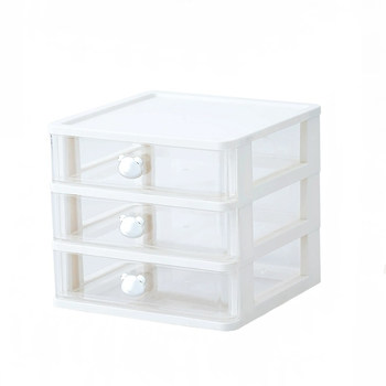 Drawer type bear handle pen holder storage box desktop finishing box
