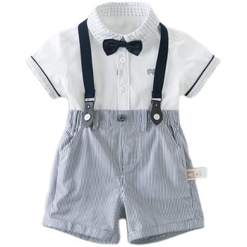 David Bella Boys Gentleman Suit Summer Fashionable Children's Suit Baby Formal Dress